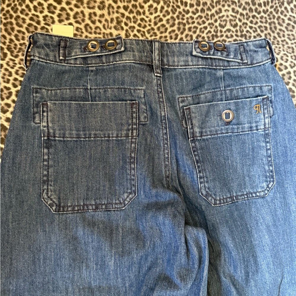 Anthropologie Wide-Leg Denim Jeans in Blue - Picture 14 of 14